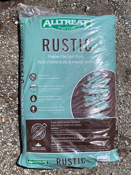 Rustic Bark Mulch - available from Rice Road Greenhouses in Ontario, Canada