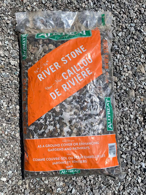 River Stone 5/8-3/4" - available from Rice Road Greenhouses in Ontario, Canada